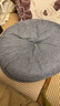 quatrefoil 棉麻加厚坐垫四季椅子垫榻榻米蒲团垫屁垫40*40*15cm灰色 实拍图