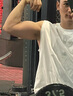 Muscledog肌肉狗 运动背心男士夏季潮流纯色休闲百搭宽松圆领宽肩健身工字背心训练衣服上衣 白色 M 实拍图