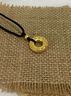 中国黄金（CHINA GOLD）足金吊坠男女款花丝镂空平安扣项链红绳挂坠情人节生日礼物送女友 挚爱礼盒+平安扣+金珠【黑绳】 约1.1g 实拍图