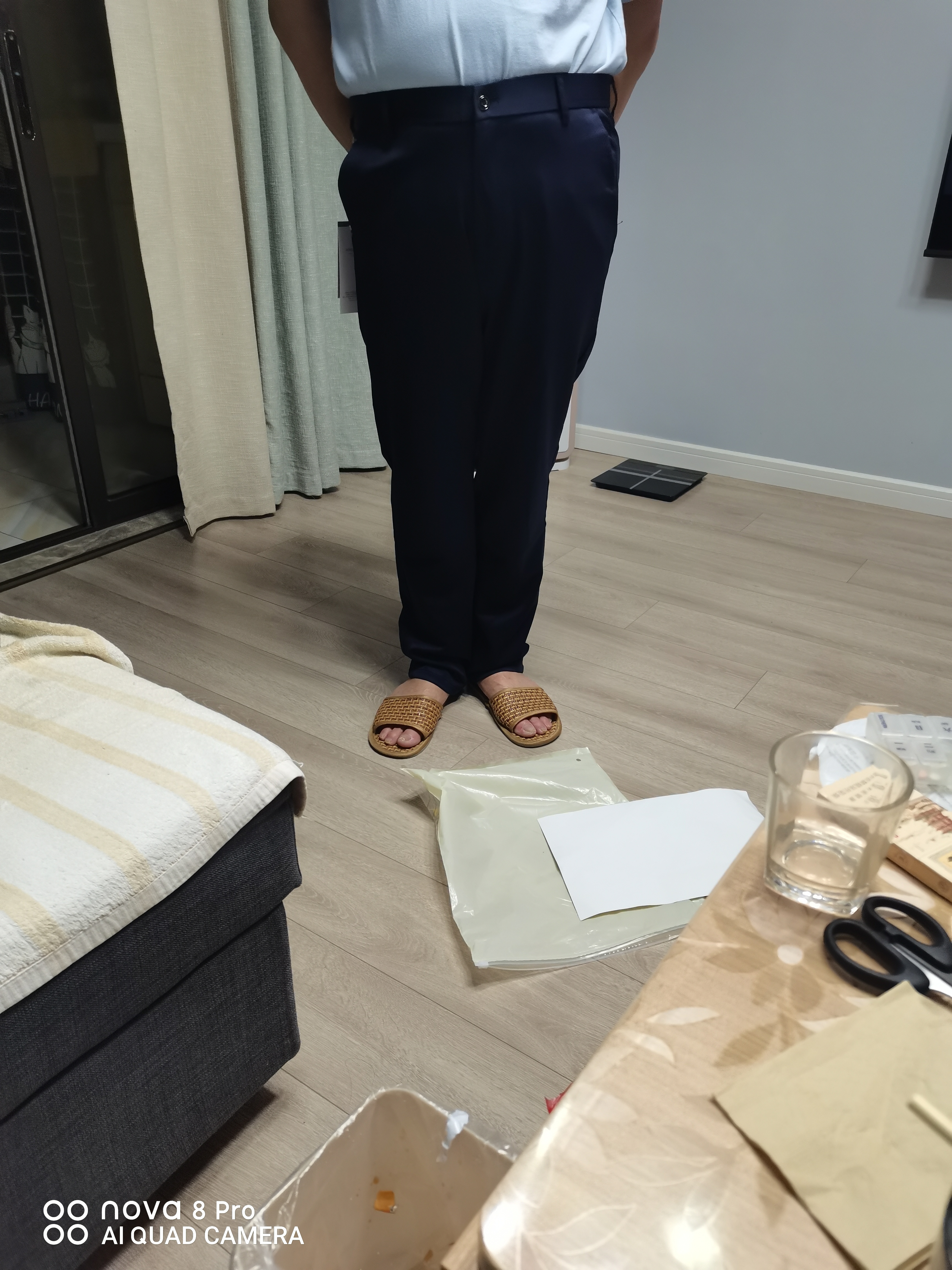 罗蒙【舒适微弹】休闲裤男士职业商务工装裤子正装冰丝直筒抗皱西装裤 实拍图