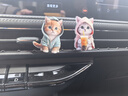 塔罗2个装可爱猫咪汽车香薰出风香水夹亚克力小猫车载装饰品车内摆件 【2个装】蓝色小猫+粉色小猫平面 实拍图