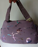 帆布手提小包包牛津布防水便当包手机包女包新款妈妈买菜包云8817 紫色 实拍图