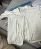 童泰（TONGTAI）婴儿和服半背衣纯棉四季0-3个月新生儿衣服宝宝居家上衣2件装 黄色（双层护肚款） 52 码(建议0-2个月身高50-55cm) 实拍图