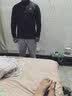 JEANSWEST LIFE真维斯运动上衣男款春秋季宽松速干衣男黑色半拉链大码长袖T恤男 实拍图