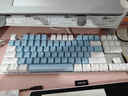 达尔优（dareu）EK810三模无线机械键盘 键盘蓝牙2.4 游戏办公键盘 可充电2000AH长续航 104键 白色青轴 实拍图