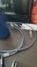 Riksoin雷克森三合一aux音频线适用苹果华为vivo苹果type-c手机耳机口转接3.5mm汽车音响一分三 【1.2m高级灰】柏林之声+高保真无损音质 实拍图