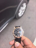 【网红爆款】商务腕表石英运动表休闲皮带男女手表 黑色 实拍图