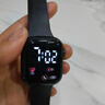其他品牌高颜值LED手表时尚方形学生科技感超强夜光数字个性运动 雅典黑 实拍图