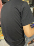 棉致t恤男纯棉舒适短袖两件套纯色百搭潮流情侣上衣 黑+黑 XL 实拍图