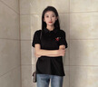 昕衣季夏季polo衫工作服工衣定制t恤刺绣文化高端短袖服装衣服印字logo 经典黑 L 实拍图