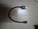 Type-C手机数据线10A快充适用华为荣耀小米魅族VIVOPPO车载平板通用闪充电线 绅士黑【1条装】 0.25米 实拍图