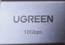 绿联网线转接头对接头 铝合金万兆高速屏蔽网络延长器 RJ45网线直通头水晶头5/6/7类网线通用 单个 实拍图