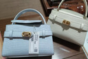 CHARLES&KEITH鳄鱼纹凯莉包手提斜挎婚包包女包生日礼物CK2-50270880-1 Ivory象牙色 S 实拍图