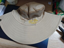 黛米安妮莎帽子男夏季遮阳帽男户外防晒帽男太阳帽渔夫钓鱼帽登山帽沙滩草帽 浅米色-帽檐9CM 均码 实拍图