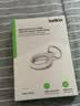 贝尔金（BELKIN）适用AirTag/AirTag2钥匙扣 苹果防丢器保护 追踪器硅胶耐脏防摔壳带反光圈示廓圈 MSC003白色 实拍图