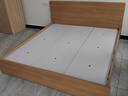 全友家居 北欧原木风板式床1.8米x2米主卧室简约现代家用木板双人大床 实拍图