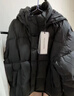 太平鸟男装 【95%进口鸭绒】连帽羽绒服冬面包服防寒短款排骨外套 15D暗影黑(阔型)第二批 3XL 实拍图