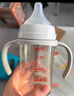 贝亲（Pigeon）玻璃奶瓶宽口径防胀气240ml L号奶嘴 6月+ AA188  实拍图