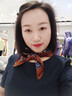 GLO-STORY真丝丝巾女 小方巾53cm领巾优雅气质款花桑蚕丝母亲节礼盒装 实拍图
