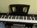 特伦斯折叠钢琴88键便携式电钢琴成人儿童电子琴重力度键盘V30pro钢琴 炫酷黑+专用琴包+Z型琴架 实拍图