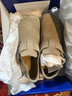 BIRKENSTOCK勃肯德国进口男女款牛皮绒面革软木London低帮休闲鞋 棕色窄版1010504 38 实拍图