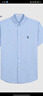 U.S. POLO ASSN.短袖衬衫男夏季纯棉商务休闲宽松免烫男士上衣衬衣浅蓝XL 实拍图