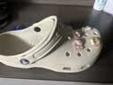 卡骆驰（CROCS）新款厚底云朵洞洞鞋送女友礼物206750 骨白色   36-37 实拍图