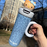 野兽派家居（tbh）Sun Kissed三丽鸥Hello Kitty变色保温杯便携吸管杯送人礼物 黑皮变色保温杯  经典豹纹（含mini收纳包挂件) 700ml 实拍图