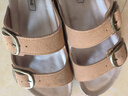 热风勃肯拖鞋女款夏季新款女士时尚百搭外穿通勤软木拖鞋沙滩凉鞋女 02棕色 37 实拍图