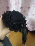 薇施妮（WEISHINI）复古暗黑蕾丝蝴蝶结小礼帽哥特风发饰发夹重工辣妹帽子头饰 黑色帽子发夹 A26-207 晒单实拍图