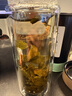 富光 男女士双层玻璃杯 高硼硅玻璃304茶隔水杯子 带茶隔泡茶杯500ml 实拍图