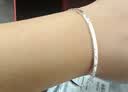 中国黄金（CHINA GOLD）碎冰冰银手镯足银999纯银镯子女士款生日母亲节礼物送妈妈女朋友 【999足银】碎碎冰手镯+品牌礼盒 晒单实拍图