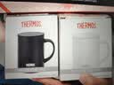 膳魔师（THERMOS）保温马克杯304不锈钢成人学生保冷水杯子礼物办公水杯 黑色 实拍图