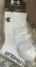 安德玛（Under Armour）短筒运动袜(3双) 短袜跑步骑行羽毛球袜子男女防臭吸汗 实拍图