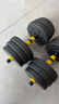 华亚（HUAYA） 哑铃男士杠铃套装可调节环保包胶手铃亚玲家用运动锻炼健身器材 一副两只总重20kg两用款【热销大众选择】 实拍图