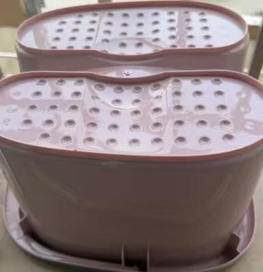 福爱家大号加深36cm泡脚桶洗脚桶洗脚盆足浴盆桶泡脚盆提水桶粉色 实拍图