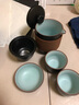 古石尊 旅行茶具套装 便携包式茶壶户外车载旅游茶杯 快客杯一壶二杯三杯带茶叶罐 圆乐快客    一壶三杯+包 实拍图