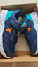 特步（XTEP）儿童童鞋男女童中大童大网眼魔术贴跑鞋 深邃蓝/海湾蓝 36 实拍图