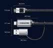 山泽USB/TypeC转网线网口千兆有线网卡RJ45转换线路由器宽带连接线转接头笔记本电脑台式外接免驱动 实拍图