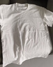 立蒙（LIMENG）男女装素色180g全棉短袖t恤圆领宽松体恤打底衫 白色 M 实拍图
