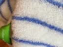 京东京造 400g倍柔全棉CP浴巾 A类纯棉加厚速干强吸水男士女士浴巾 蓝条纹 实拍图