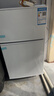 新飞（Frestec）小冰箱 冰箱小型双开门 迷你双门家用宿舍租房冷藏冷冻电冰箱节能省电 48L白【一级能效+租房神器】升级款 实拍图