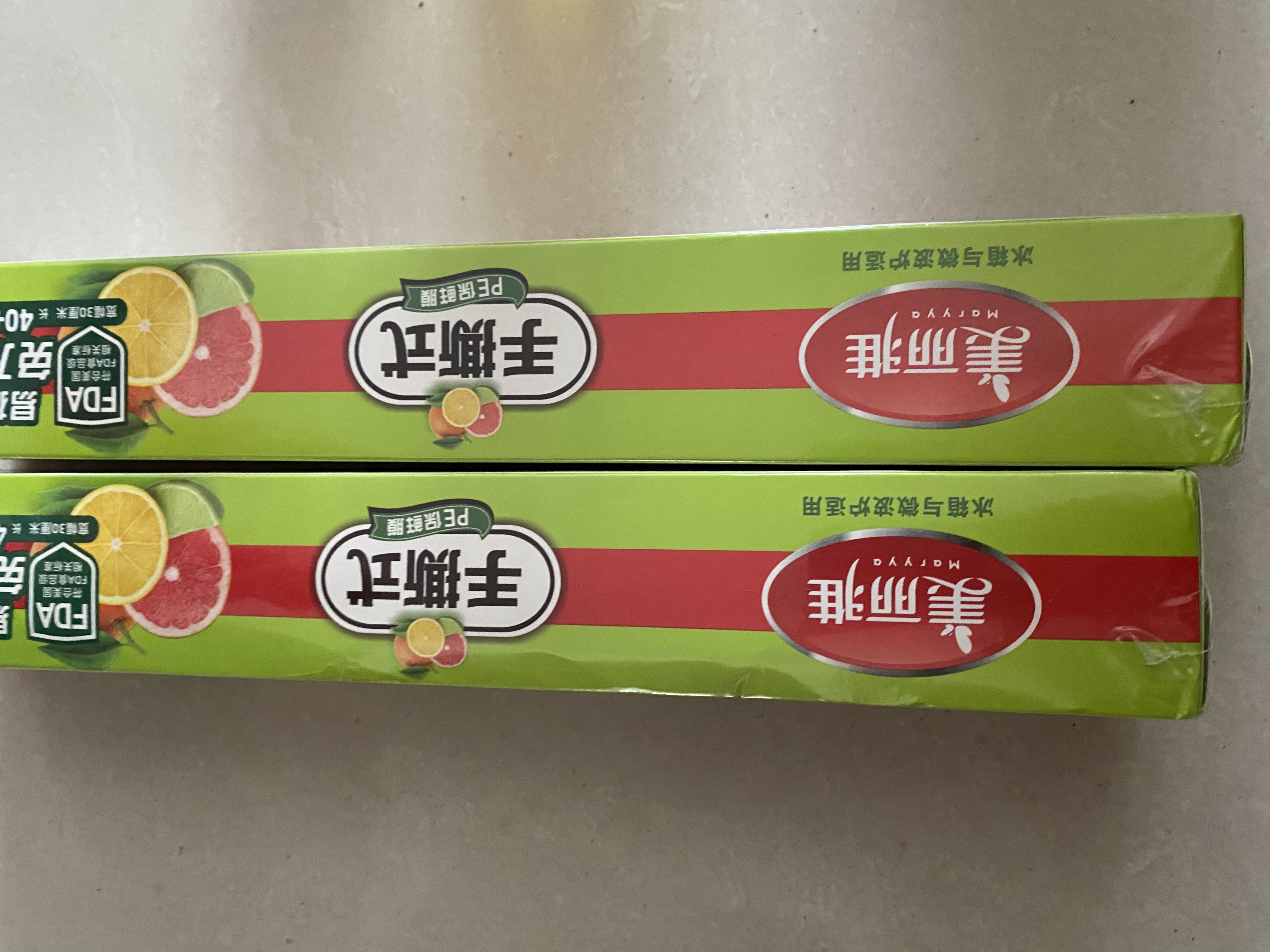 美丽雅食品用保鲜膜点断式 易撕食品级30cm*50米大号耐高温可微波自粘 实拍图