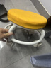 【京喜甄选】椅子万向轮美缝凳子带轮旋转擦地矮凳美甲修脚凳滑轮 儿童凳-橘色款 实拍图