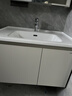 九牧（JOMOO）浴室柜陶瓷一体盆卫生间洗脸盆柜组合洗手盆卫浴洗漱台A2741升级 基础款 镜背美妆收纳 冷灰80cm 【无龙头】 实拍图