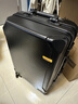 双星（doublestar）行李箱拉杆箱男次日达可登机箱大容量学生铝框密码箱旅行箱皮箱子 尊贵黑【加厚铝框可坐可踩】 20英寸  小型可上飞机-加厚箱体 实拍图