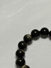 石玥珠宝精品12mm金眼天然黑曜石手串本命年转运珠水晶手链男女士款礼物 实拍图