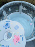 iuu婴儿游泳桶免安装 儿童洗澡桶 可折叠泡澡桶家用新生儿游泳池浴桶 【免安装-透明】巨无霸+免充气泳圈+礼包 母婴级面料，耐磨稳固防变形 实拍图