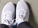 361°运动鞋男鞋夏季新品透气网面跑鞋黑色通勤轻质慢跑步鞋男 太空灰/工装蓝【透气网布】 44 实拍图