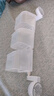 厨房葱姜蒜置物盒吸盘式置物架生姜大蒜调料筐免打孔墙上挂篮 3层旋转置物架 透明白【双吸盘】 实拍图